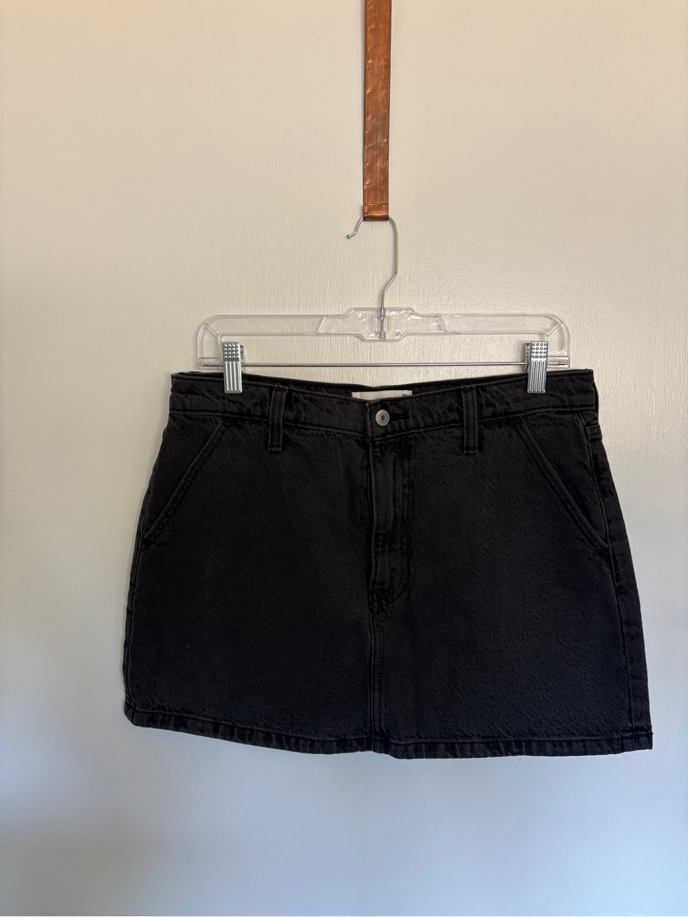 Abercrombie & Fitch Black Denim Mini Skirt
